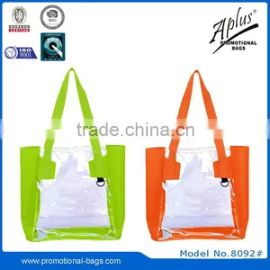 Transparent PVC Handbag Tote Bag With PP Handle thumbnail-2