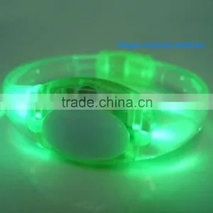 Custom Fashion Gift Sound Voice Activated Flashing LED Light Bracelets thumbnail-4
