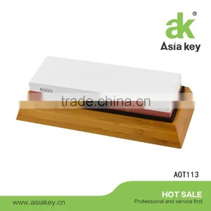 Red-White 1000/6000 Grit Corundum Whetstone Knife Sharpening Stone thumbnail-2