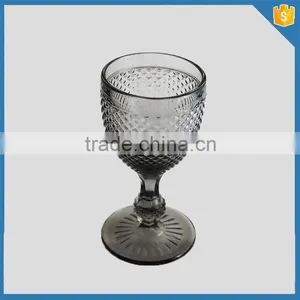 350ml Stemware Pineapple Pattern Coloured Drinking Glass Wine Cup thumbnail-2