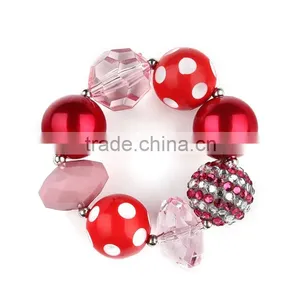 Fashion Children Coral Beads Necklace Jewelry Set Baby Girls Big Bow Styles African Beads Jewelry Sets thumbnail-2