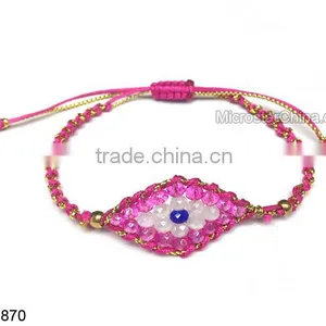 2016 Braided Eye Macrame Bracelet thumbnail-1
