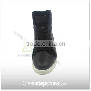 High Ankle Women Casual Leather Flat Ankle Boots thumbnail-2