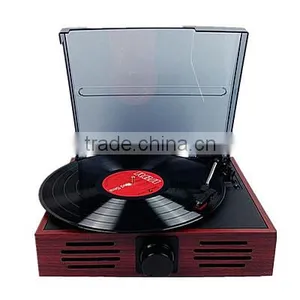 Rain Lane 2016 Hot Selling 3 Speed Turntable Creative Portable Speaker Nostalgic Record Player thumbnail-2