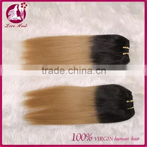 Express Wholesale Grade 7a Virgin Peruvian Colored Two Tone Human Hair Weave Bundles Overnight Shipping thumbnail-1