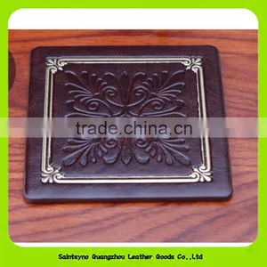 Promotional Gifts Good Quality Custom Cheap Leather Cup Coasters 16029 thumbnail-4