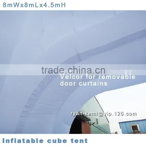8x8x4.5mH Inflatable Cube Tent Cubic Tent Giant Inflatable Tents Advertising Inflatable Tent Outdoor Inflatable Party Tent thumbnail-4
