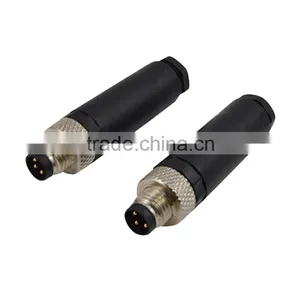 TPU With GF Insert Waterproof Assembly Type m8 3 Pin Female Connector With Ip67 Protection Grade thumbnail-1