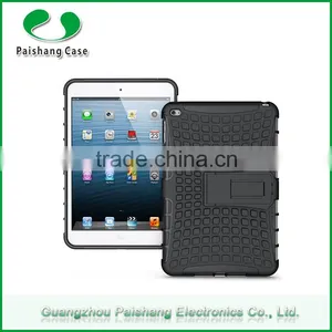 Smart Cover 8 Colors PC+TPU Hybrid Combo Heavy Duty Holster Kickstand Shockproof Case Cover for Ipad Mini 4 thumbnail-1
