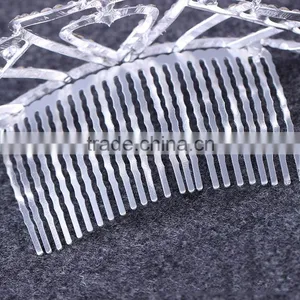 Korean Fashion Love Crown Bride Crown Alloy Rhinestone Hair Comb Hair Accessories Jewelry Factory Outlets thumbnail-2