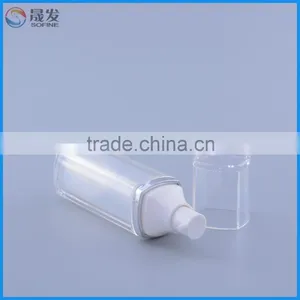 New Type 50ml Plastic Airless Bottle With Pump Dispenser Transparent Cap thumbnail-3
