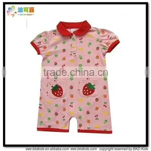 BKD Strawberry Gilrs Polo Clothes Polo Rompers From China Factory thumbnail-1