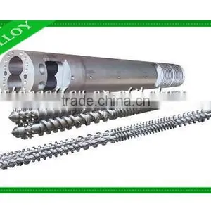 High Speed Competitive Price Conical Twin Screw Barrel for Plastic Extruder thumbnail-1