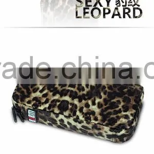 64 Capacity South American Leopard Grain PU Leather Cover CD DVD Bag CD DVD Storage Bag CD-ROM Package Car Disc Package thumbnail-3