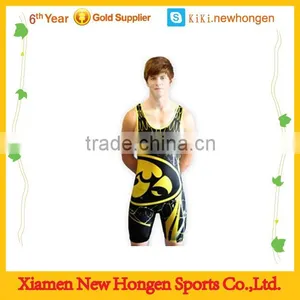 Full Sublimation Wholesale Wrestling Singlets for Men thumbnail-1