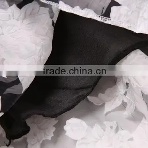 New Fashion Lady Elegant Women's High Elastic Waist Mini Pleated Puff Floral Printed Short Skirt thumbnail-3