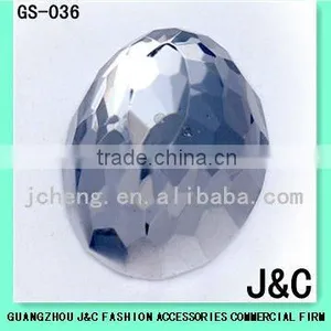 Oval Birds Net Glass Crystal Bead thumbnail-1