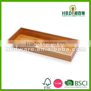 Good Selling High Quality Wooden Kitchen Cutlery Tray/bamboo Tray thumbnail-2
