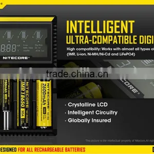 Nitecore LCD D4 Charger Lifepo4 NiMh NiCd AA AAA Battery Charger thumbnail-1
