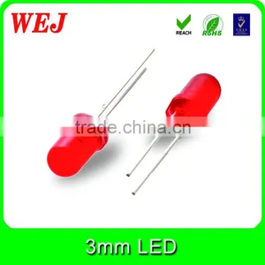 Through Hole Package Type High Brightness 3mm Round White Led thumbnail-3