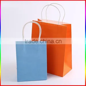 Green Kraft Paper Bag Package With Rope Handle thumbnail-3