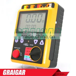 Smart Sensor AR4105A Digital Earth Resistance Tester Meter 0-200 Ohm 2/3Lines thumbnail-1
