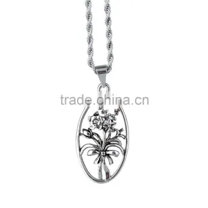 Latest New Fashion Stainless Steel Casting Flower of Life Pendant thumbnail-4