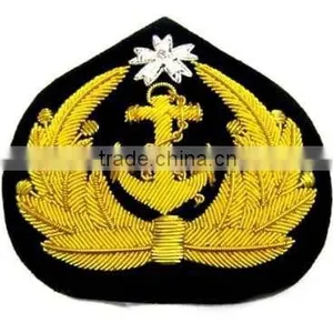 Hand Embroidered Bullion Wire Badges / Navy Badges thumbnail-1