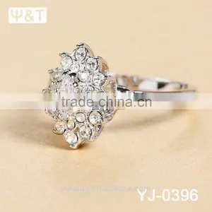 Jingli Jewelry Ladies Diamond Jewelry Flower Shaped Ring (YJ-396) thumbnail-2