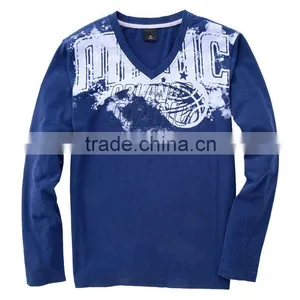 Mens Long Sleeve Cotton T-shirts for Spring and Fall thumbnail-1