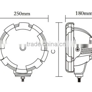 9inch HID Driving Light,hid off Road Light 35/55w/75w 9V-30V 4x4 Hid Driving Light thumbnail-3