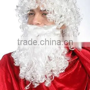 Hotsell Christmas Hair Wigs, Cheap Festival Wig, Santa Father Wigs thumbnail-2