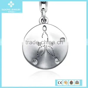 Engraveable Pink Sapphire Baby Shoe Charm in Sterling Silver thumbnail-4