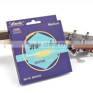 Amola Phosphor Bronze A3100 A3200 A3300 Ulra Thin Coating Acoustic Guitar Strings thumbnail-2