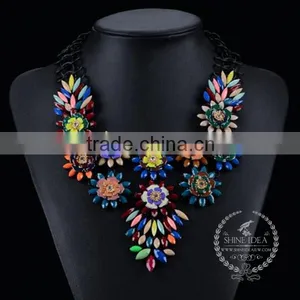 High Quality Vintage Acrylic Resin Chunky Statement Necklace Fashion Women Pendant Necklace 6390059 thumbnail-1