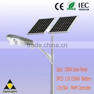 LED High Power Solar Street Light Without Pole IP67 With Solar Panel For Outdoor(SEM-R100-01S) thumbnail-1