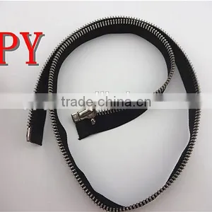 Hot Sale 5# Double Point Metal Zipper for Men's T Shirt thumbnail-3