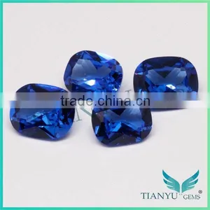 112# Cushion Burman Blue Spinel Gemstone Synthetic Diamond thumbnail-1
