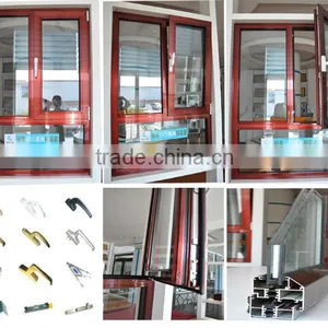 European Standard Powder Coating Double Glazing Aluminium Casement Window thumbnail-2
