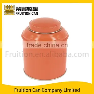 Small Tea Coffee Tin Can Metal Box With Dome Lid thumbnail-1