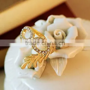 Sex Women Crystal Diamante Alloy Mask Rings thumbnail-5