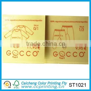 Manufacture Paper Sticker Baby Cloth Sticker Label thumbnail-3