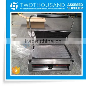 Single Head Commercial Electric Panini Contact Grill, Panini Griddle thumbnail-2