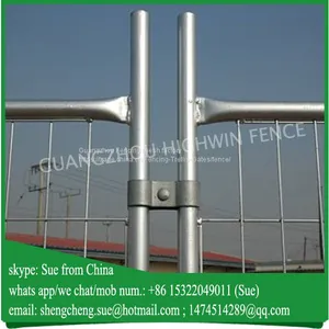 2.1m x 2.4m Width Galvanized Temporary Removable Construction Fence thumbnail-2