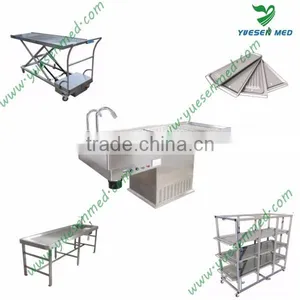 YSTSC-2E Mortuary Cart Stainless Steel Transfer Corpse Trolley Lifter thumbnail-2
