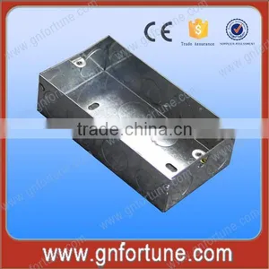 BS Standard Galvanized Steel 3X6 Switch And Socket Box thumbnail-1
