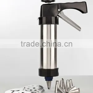 Stainless Steel Biscuit Decorating Cookie Press Maker thumbnail-1