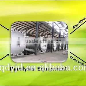 DAYI Environmental Waste Tyre Oil Pyrolysis Plant Tyre Pyrolysis to Oil Tyre Pyrolysis Equipment With CE thumbnail-4