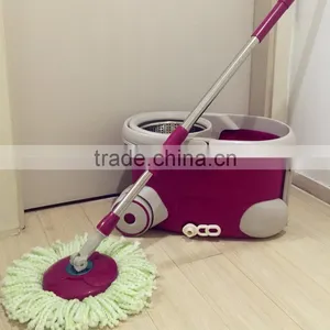 360 Rotation Magic Spin Mop With Twist Two Replacement Mop Heads Easy Hydrate Water thumbnail-3