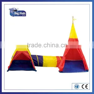 Kids Playhouse Adventure Play Tent Indoor or Outdoor Tunnel Pool 3 Pieces Set thumbnail-1